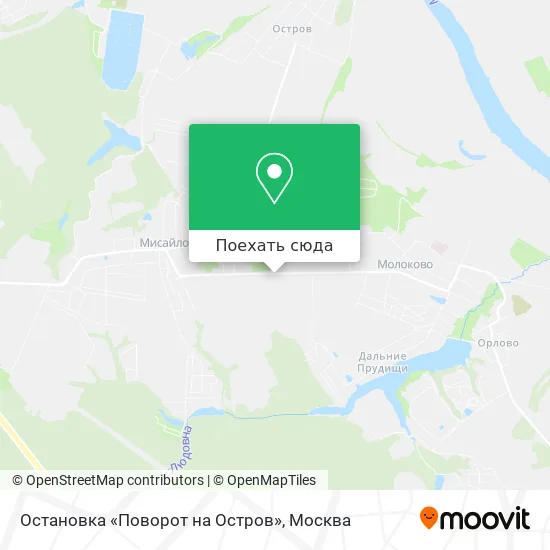 Карта Остановка «Поворот на Остров»