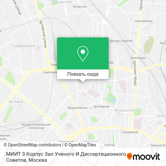 Карта МИИТ 3 Корпус Зал Ученого И Диссертационного Советов