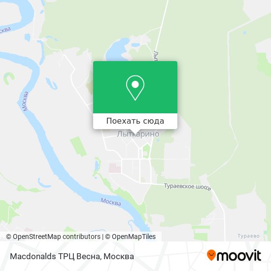 Карта Macdonalds ТРЦ Весна