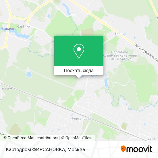 Карта Картодром ФИРСАНОВКА