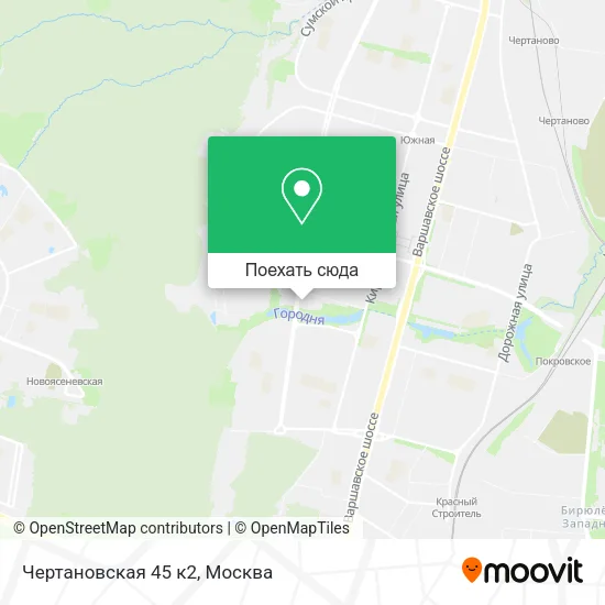 Карта Чертановская 45 к2