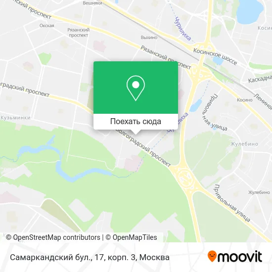 Карта Самаркандский бул., 17, корп. 3
