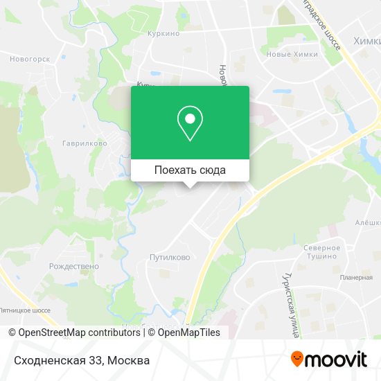 Карта Сходненская 33