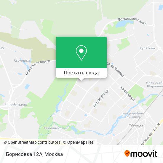 Карта Борисовка 12А