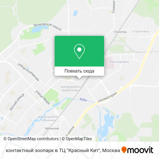 Карта контактный зоопарк в ТЦ "Красный Кит"