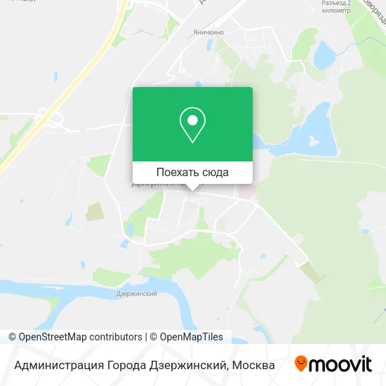 Карта Администрация Города Дзержинский