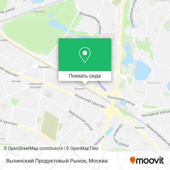 Карта Выхинский Продуктовый Рынок