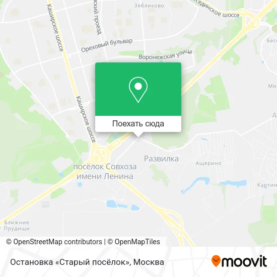 Карта Остановка «Старый посёлок»