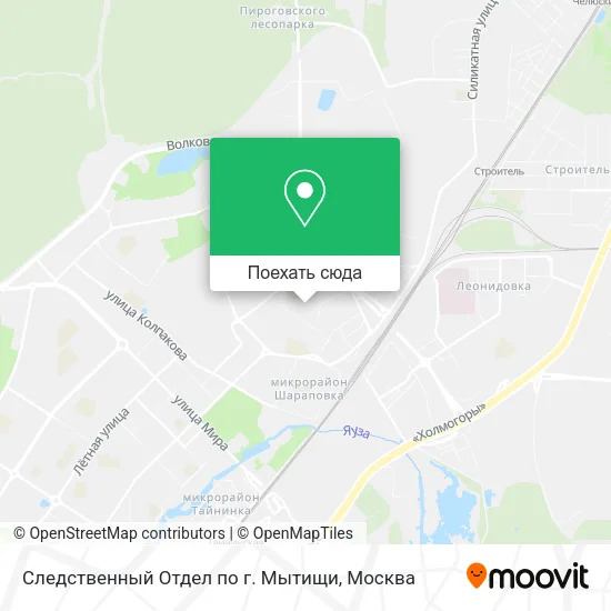 Карта Следственный Отдел по г. Мытищи