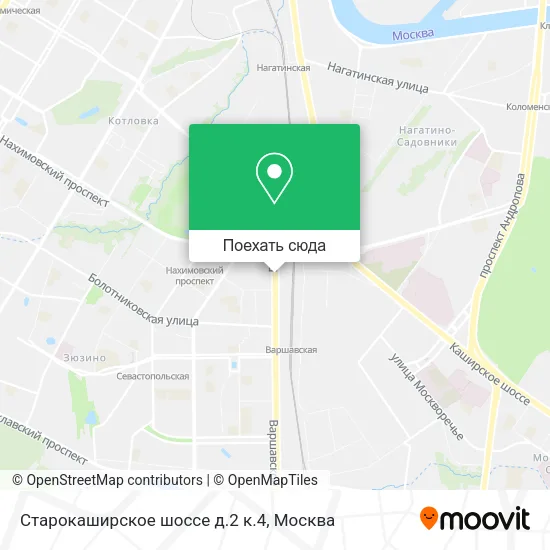Карта Старокаширское шоссе  д.2 к.4