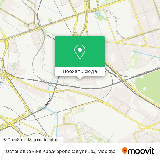 Карта Остановка «3-я Карачаровская улица»