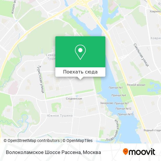 Карта Волоколамское Шоссе Рассена