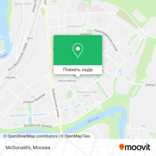 Карта McDonald's