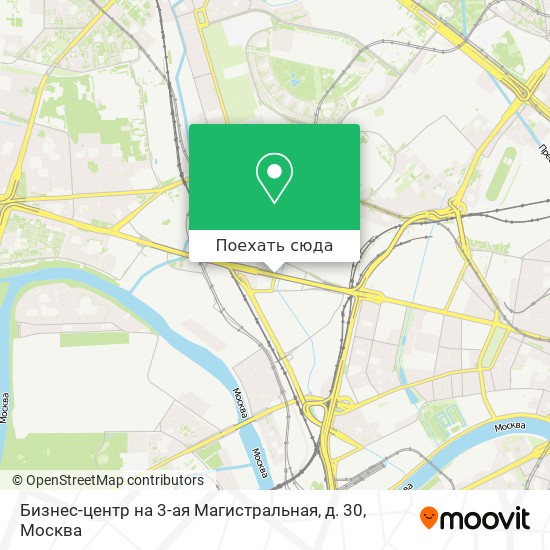 Карта Бизнес-центр на 3-ая Магистральная, д. 30
