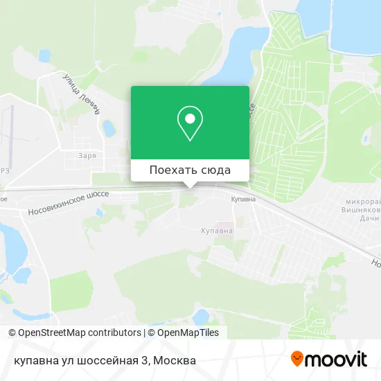 Карта купавна ул шоссейная 3