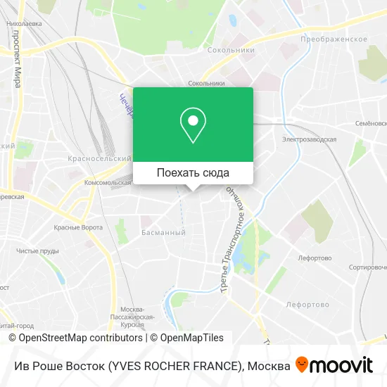 Карта Ив Роше Восток (YVES ROCHER FRANCE)