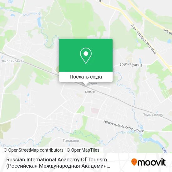 Карта Russian International Academy Of Tourism (Российская Международная Академия Туризма)