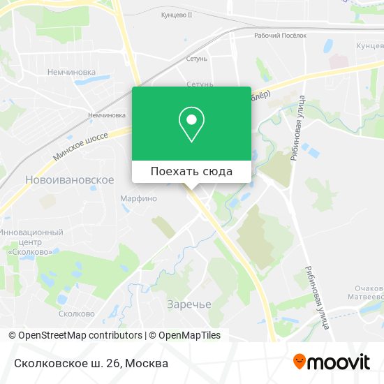 Карта Сколковское ш. 26