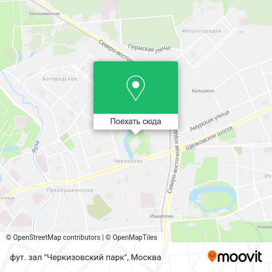 Карта фут. зал "Черкизовский парк"