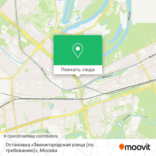 Карта Остановка «Звенигородская улица (по требованию)»
