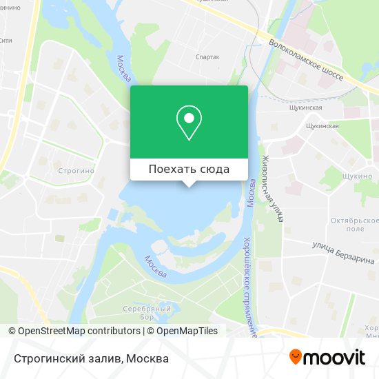 Карта Строгинский залив