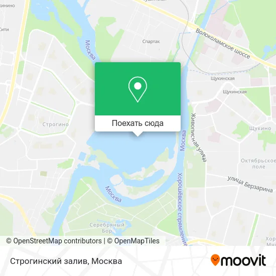 Карта Строгинский залив