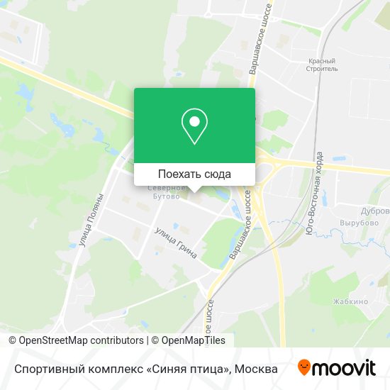 Карта Спортивный комплекс «Синяя птица»