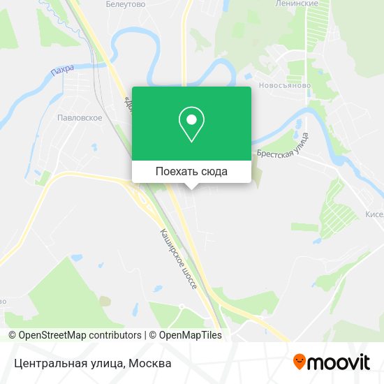 Карта Центральная улица