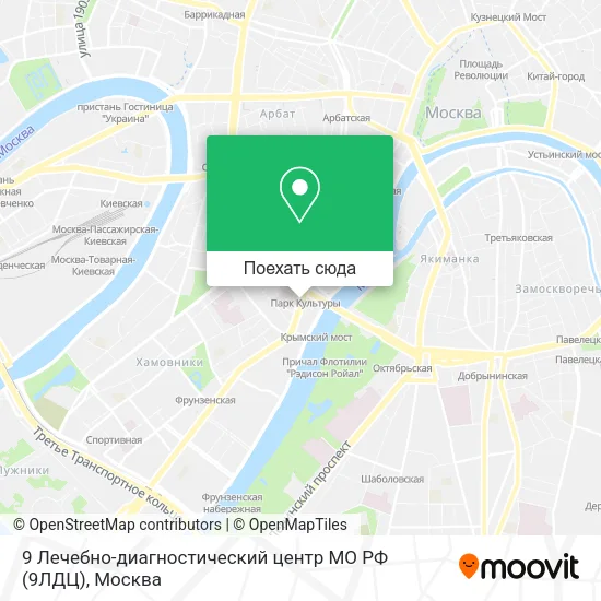 Карта 9 Лечебно-диагностический центр МО РФ (9ЛДЦ)