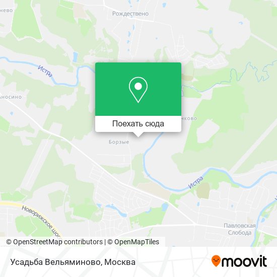 Карта Усадьба Вельяминово