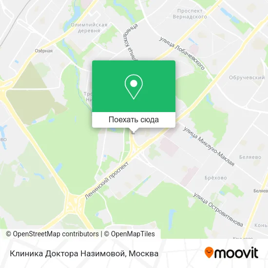 Карта Клиника Доктора Назимовой