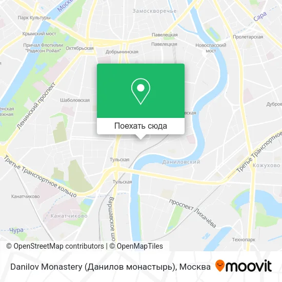 Карта Danilov Monastery (Данилов монастырь)