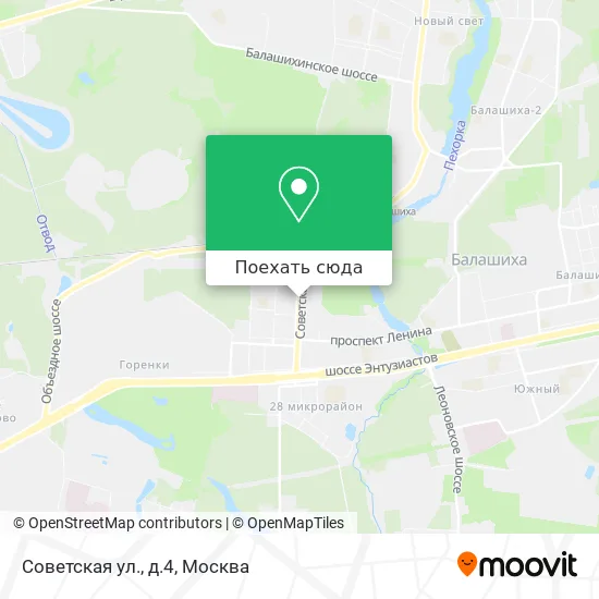 Карта Советская ул., д.4