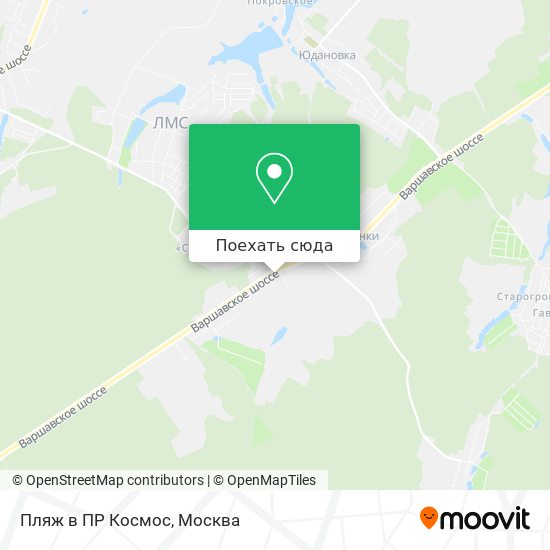 Карта Пляж в ПР Космос