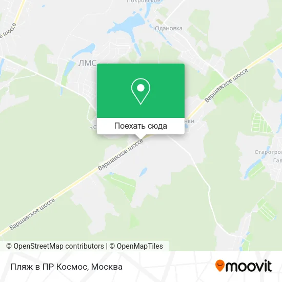 Карта Пляж в ПР Космос