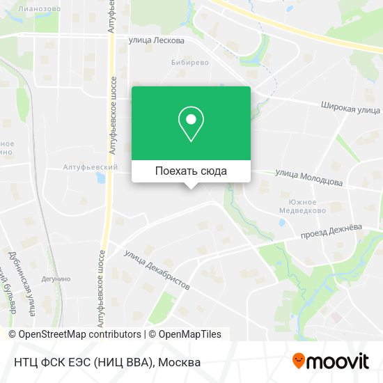 Карта НТЦ ФСК ЕЭС (НИЦ ВВА)