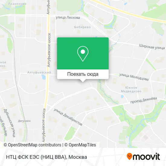 Карта НТЦ ФСК ЕЭС (НИЦ ВВА)