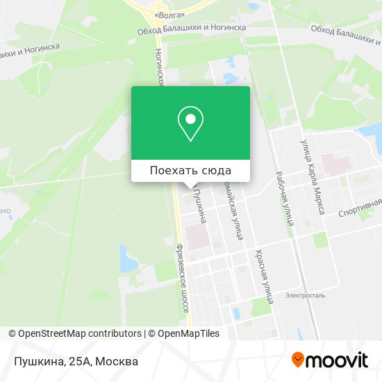 Карта Пушкина, 25А
