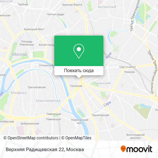 Карта Верхняя Радищевская 22