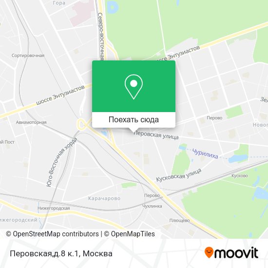 Карта Перовская,д.8 к.1
