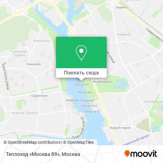 Карта Теплоход «Москва 89»