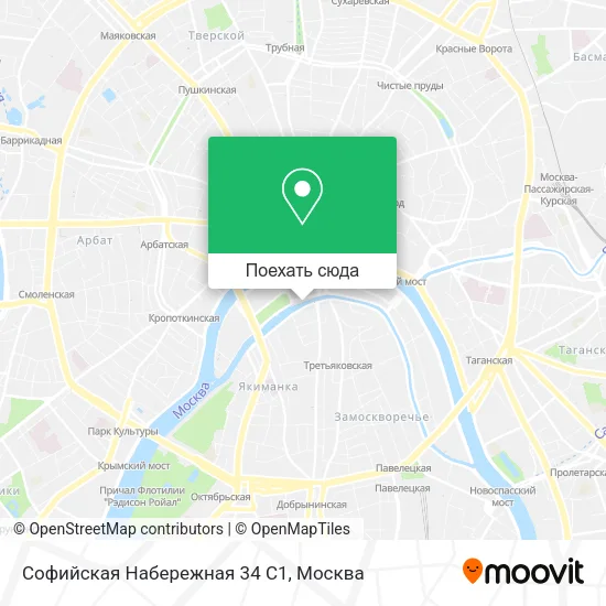 Карта Софийская Набережная 34 С1