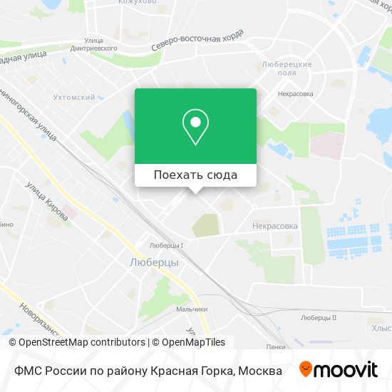Карта ФМС России по району Красная Горка