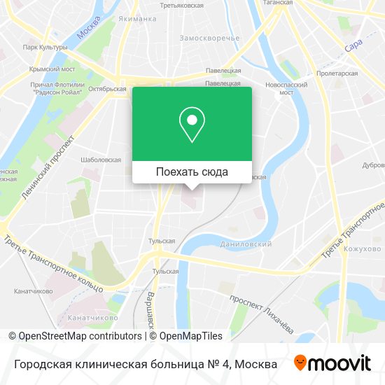 Карта Городская клиническая больница № 4