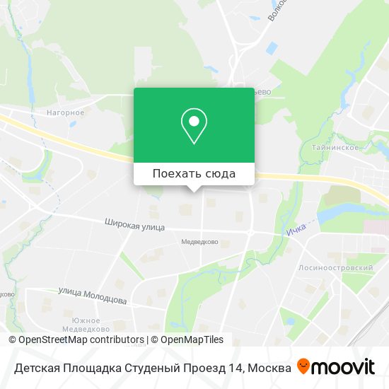 Карта Детская Площадка Студеный Проезд 14