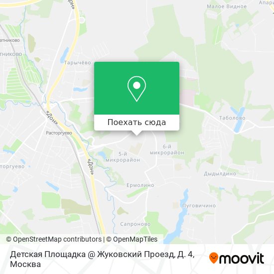 Карта Детская Площадка @ Жуковский Проезд, Д. 4