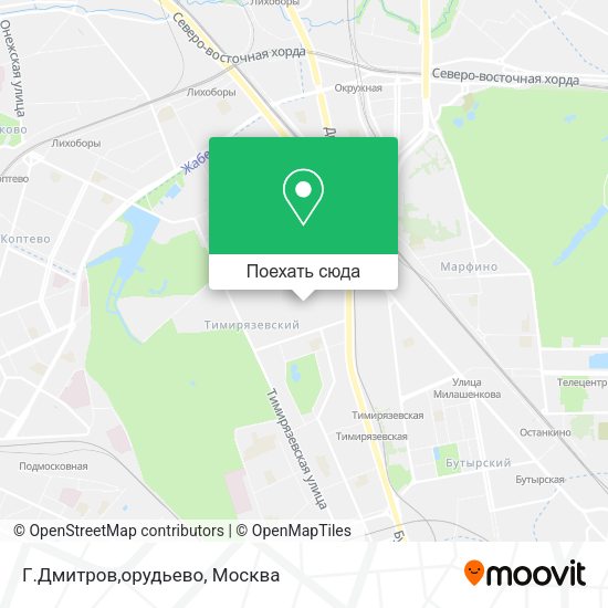 Карта Г.Дмитров,орудьево