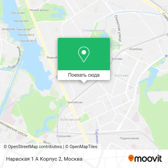 Карта Нарвская 1 А Корпус 2