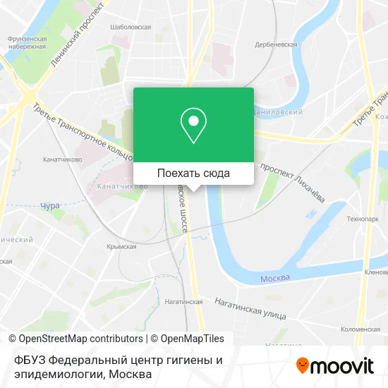 Карта ФБУЗ Федеральный центр гигиены и эпидемиологии