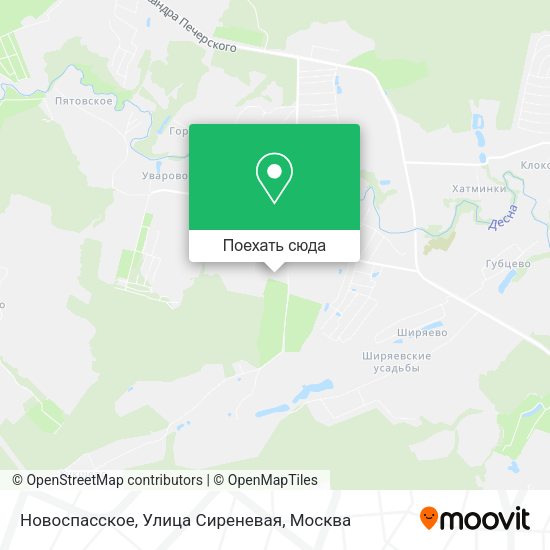 Карта Новоспасское, Улица Сиреневая